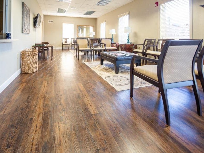 New office flooring at The Conestoga Oral and Maxillofacial Surgery
